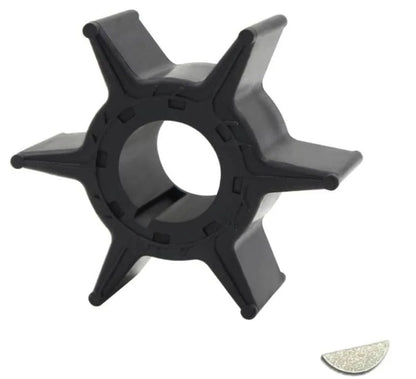 6H4-44352-00 Water Pump Impeller with Key for Yamaha 2 Stroke 25-30 HP (1990-2023)
