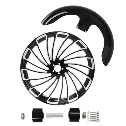 21" Front Fender Wheel Rim & Dual Disc Hub for Harley Road Glide (2008–2024)