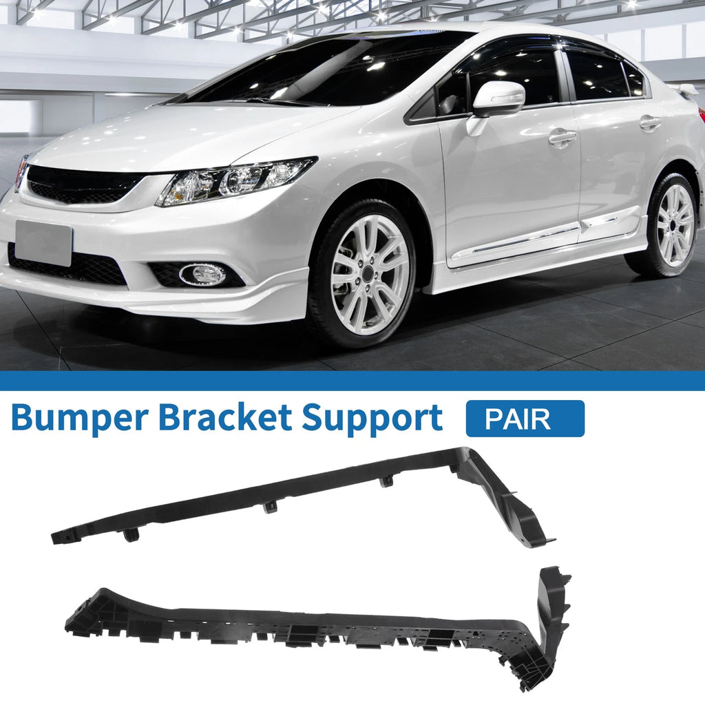 Rear Bumper Retainer Brackets Pair Replacement for Honda Civic (2016–2021)