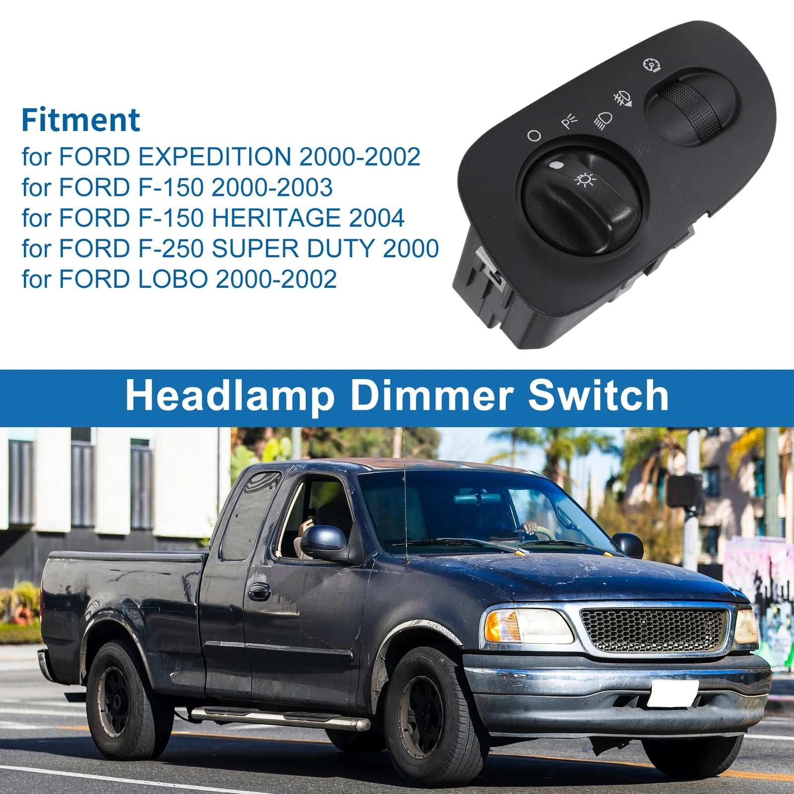Headlight Switch for Ford F-150 (2000–2004) No.YL3Z11654BA