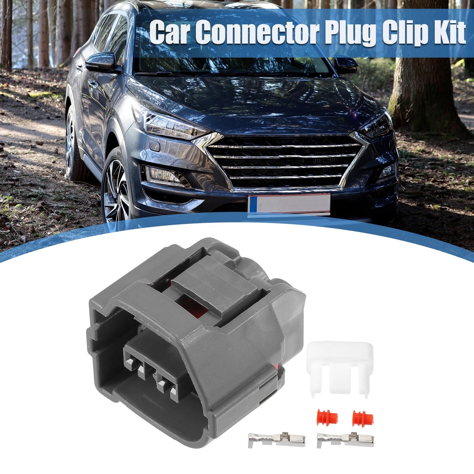 2 Pin Fuel Injector Connector Adapter Plug Clip Kit Replace for Hyundai (2006–2019)