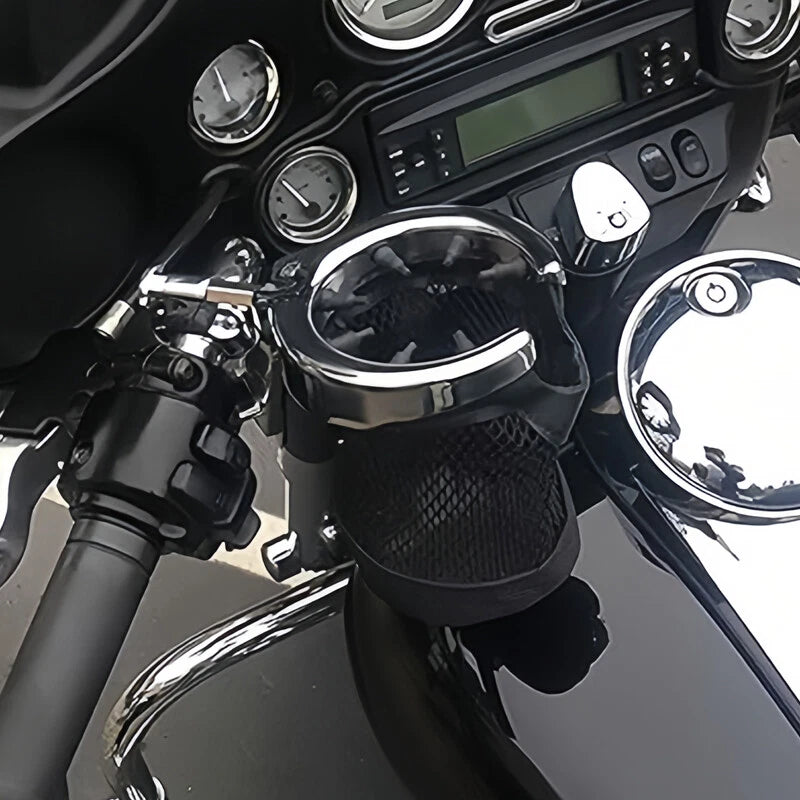 1.25" Handlebar Engine Crash Bar Drink Cup Holder for Harley (Universal)