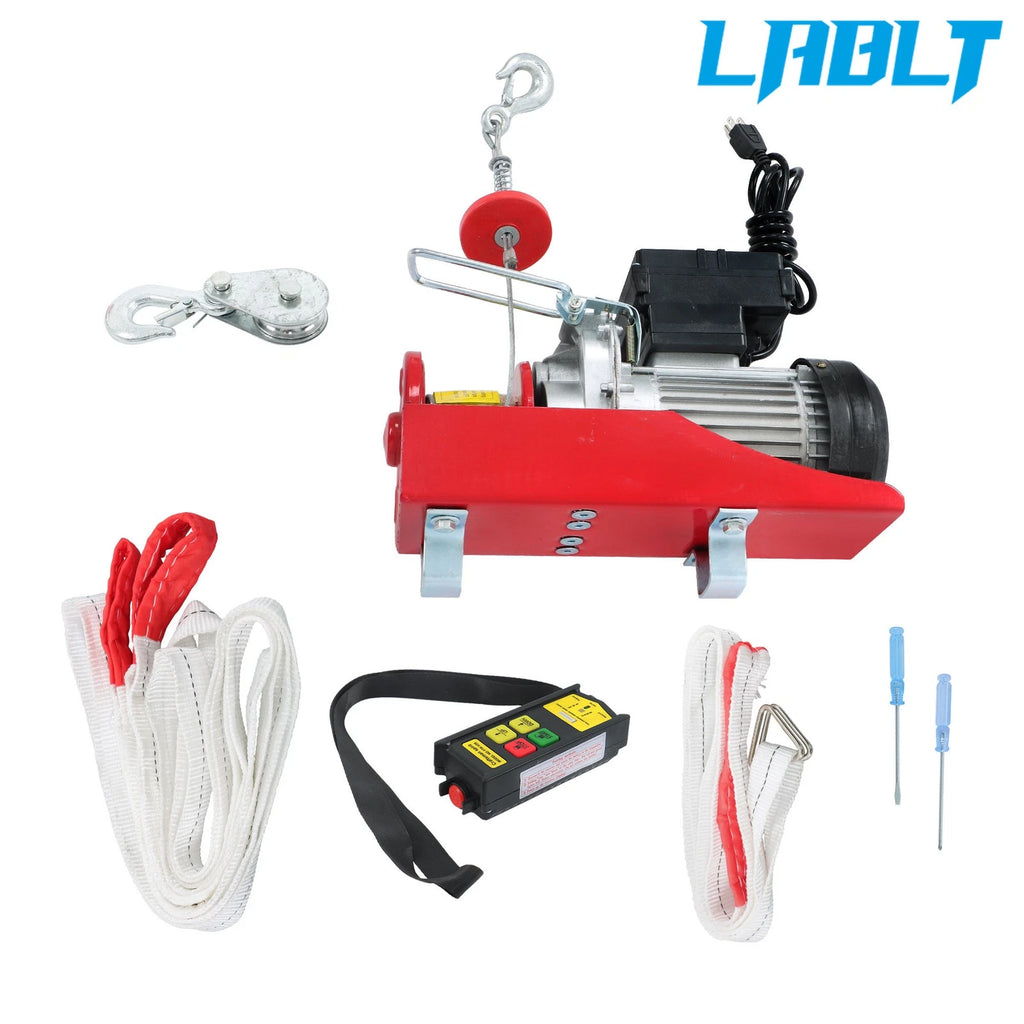 Electric Hoist 1320lbs with Wireless Remote for Lifting (40ft/20ft)