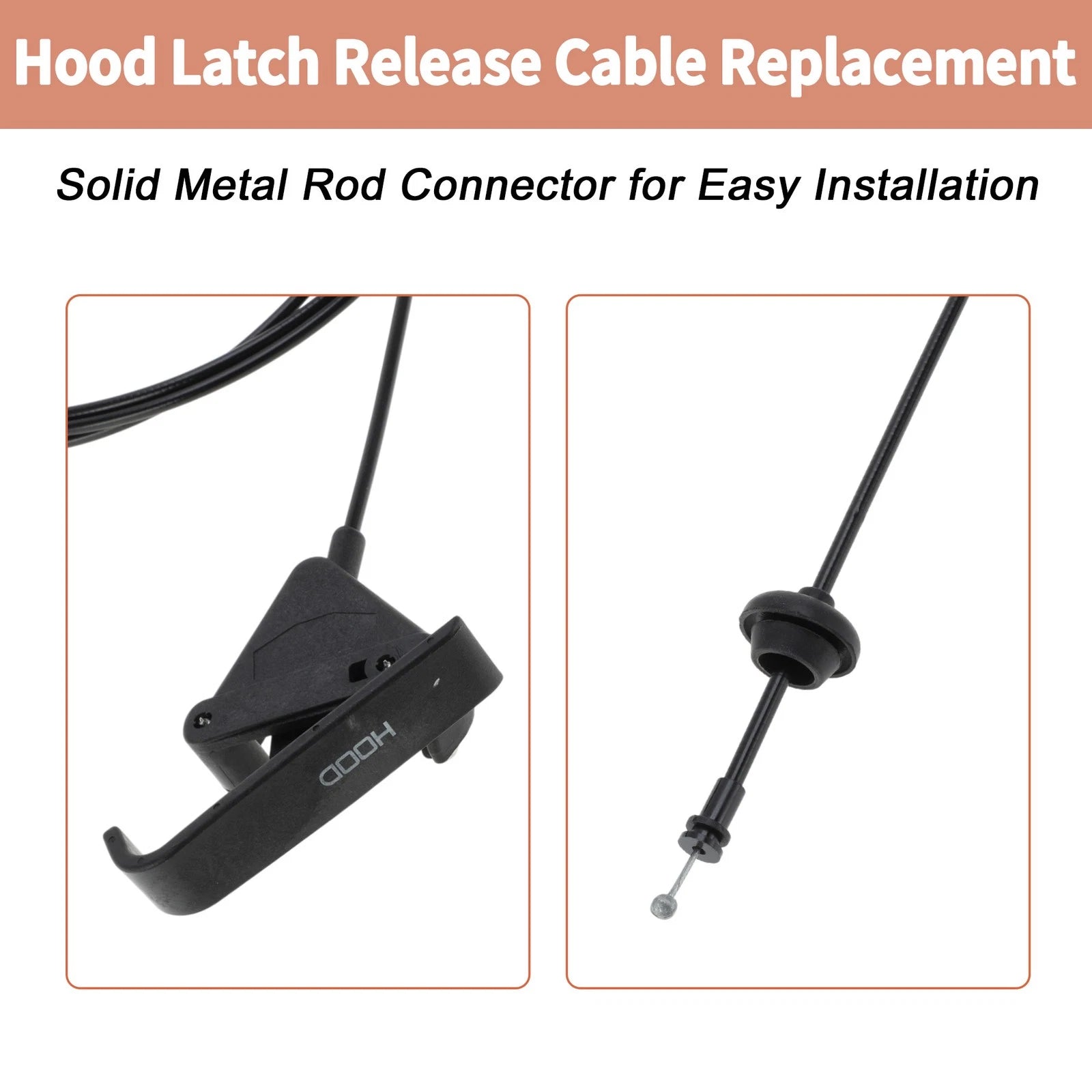 Front Hood Latch Release Cable for Dodge Dakota Durango (1997–2004) No. 55256496