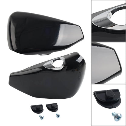 Vivid Black Battery Covers for Harley Sportster XL883 1200 (2014–2022)
