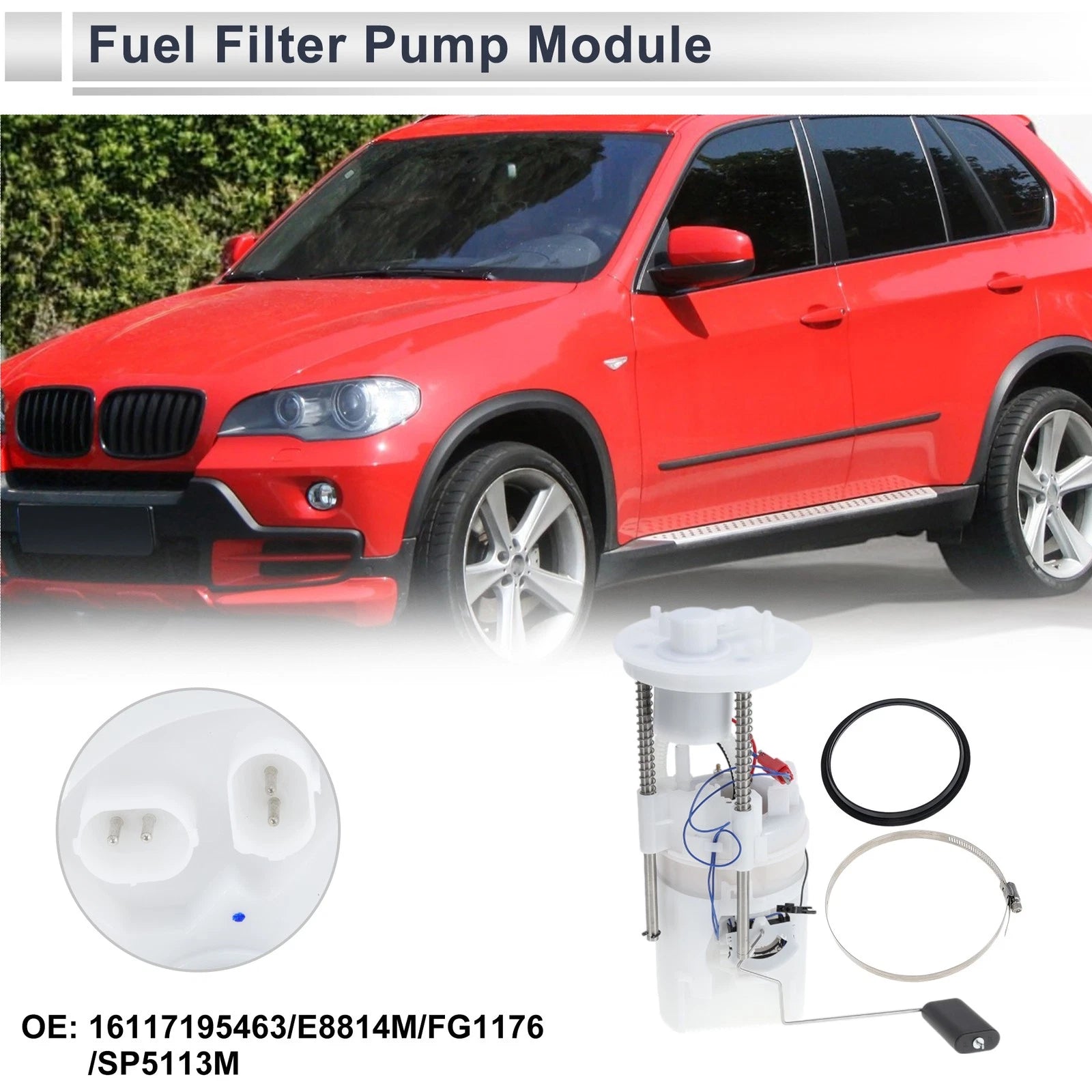 Fuel Pump Assembly Replacement for BMW E70 X5 2007–2010 L6 3.0L Gas