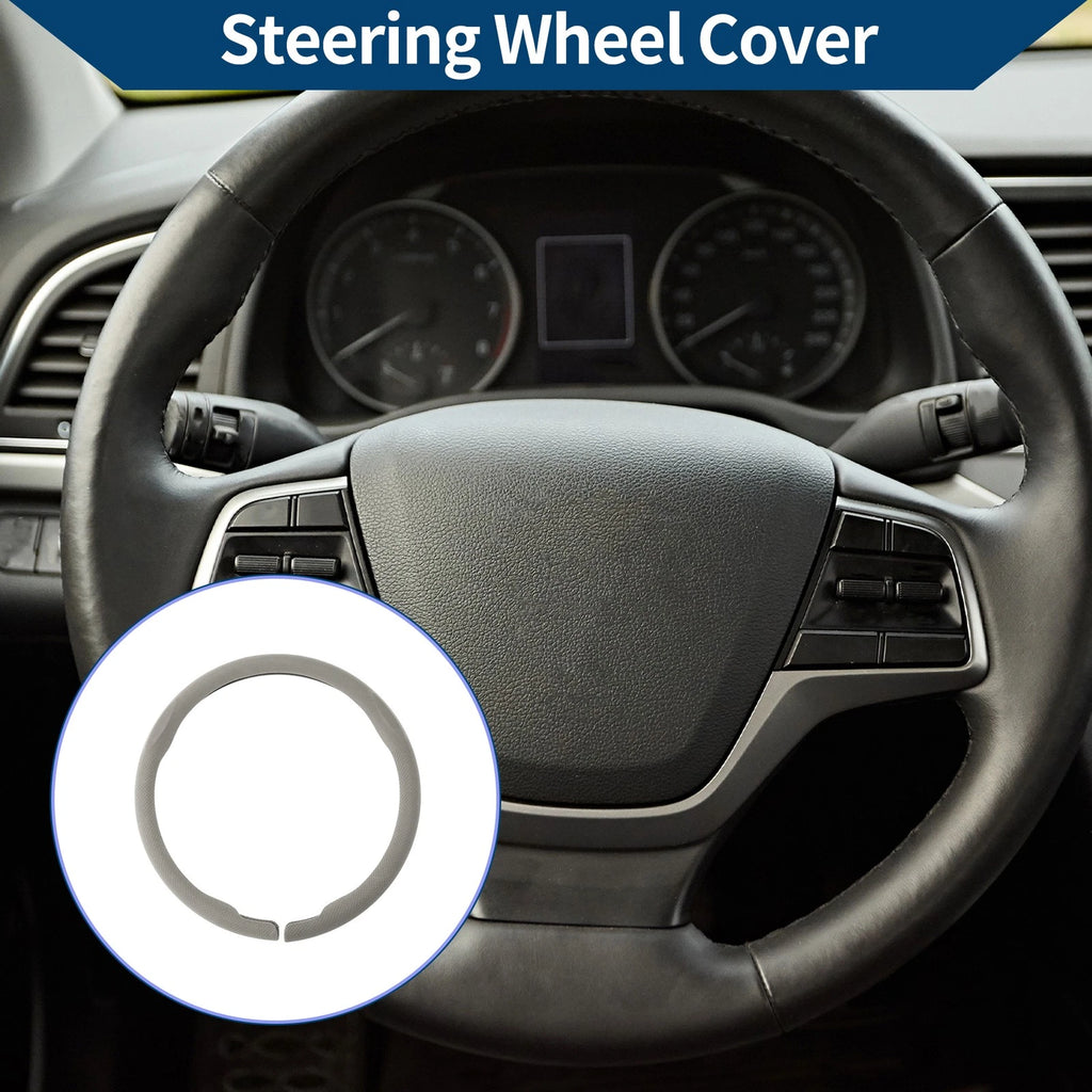 Steering Wheel Cover for Universal Fit (14.96", Gray)