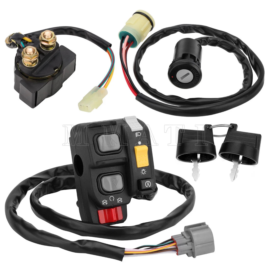 Handlebar Ignition Key Switch w/Relay for Honda Foreman Rubicon 500 (2001–2006)