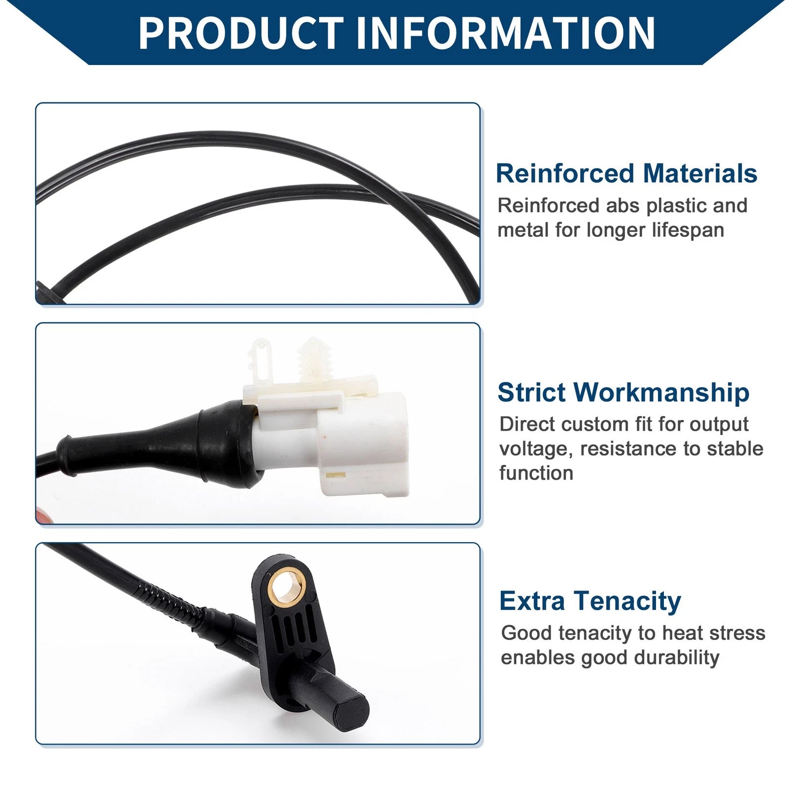 ABS Wheel Speed Sensor Front Left Replacement for Ford Taurus (2010–2019)