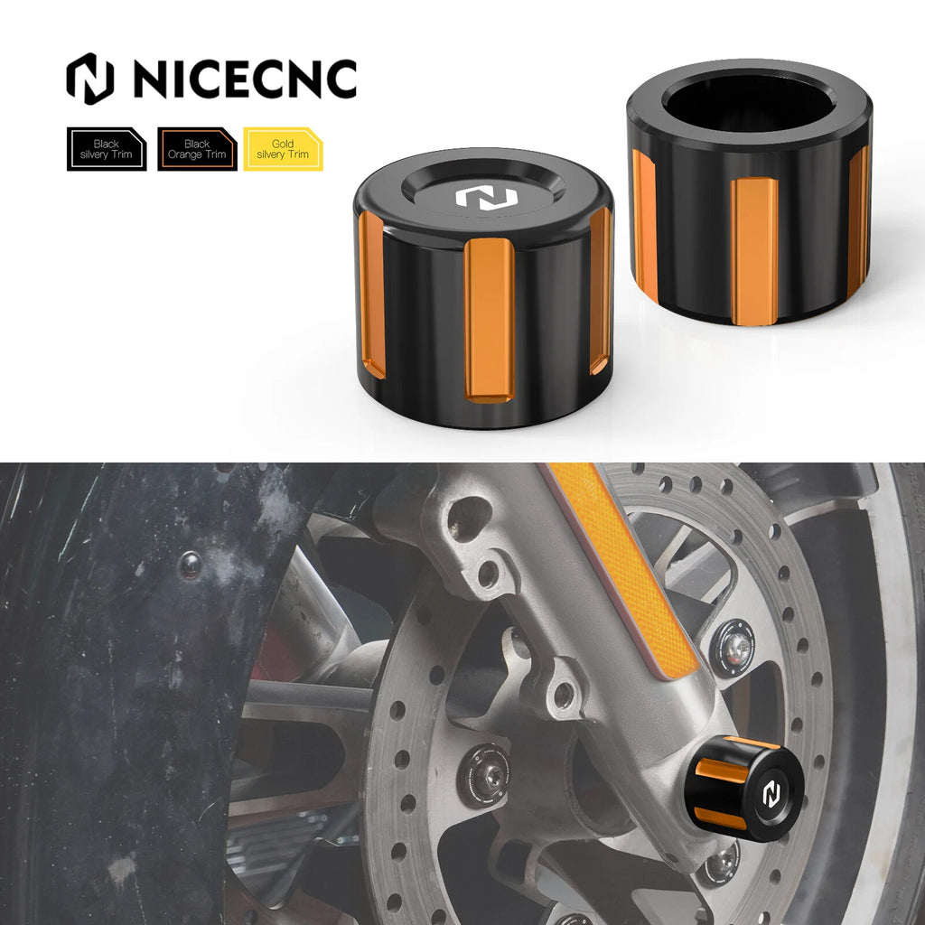 Front Wheel Axle Nut Cover Caps for Harley Electra Glide FLHTC (2000–2023)