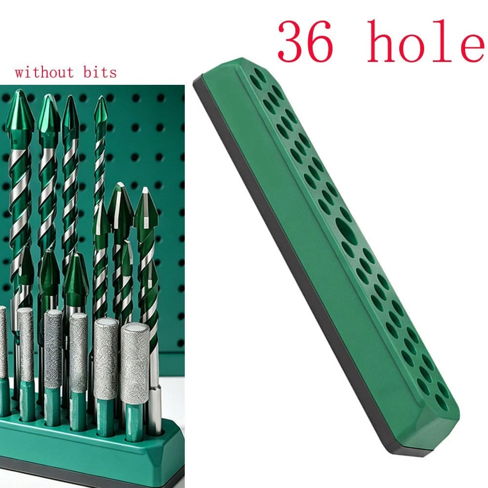 36 Hole Plastic Bit Holder for 1/4 Inch Hex Screwdriver Bits