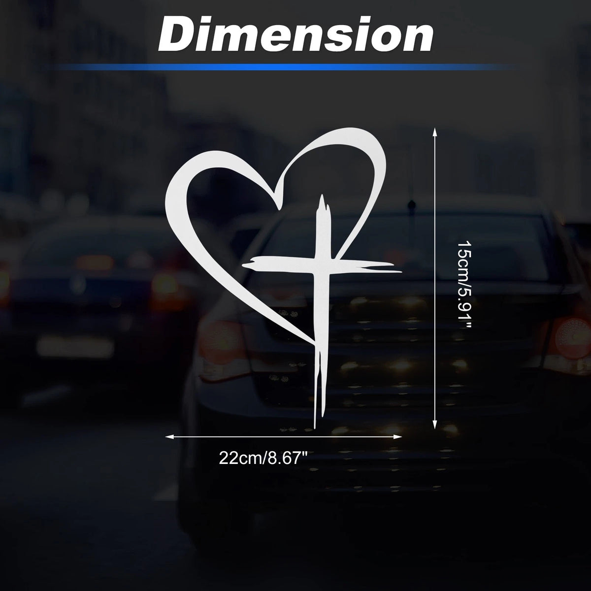 Reflective Bumper Decal for Universal Fit (1 Piece)