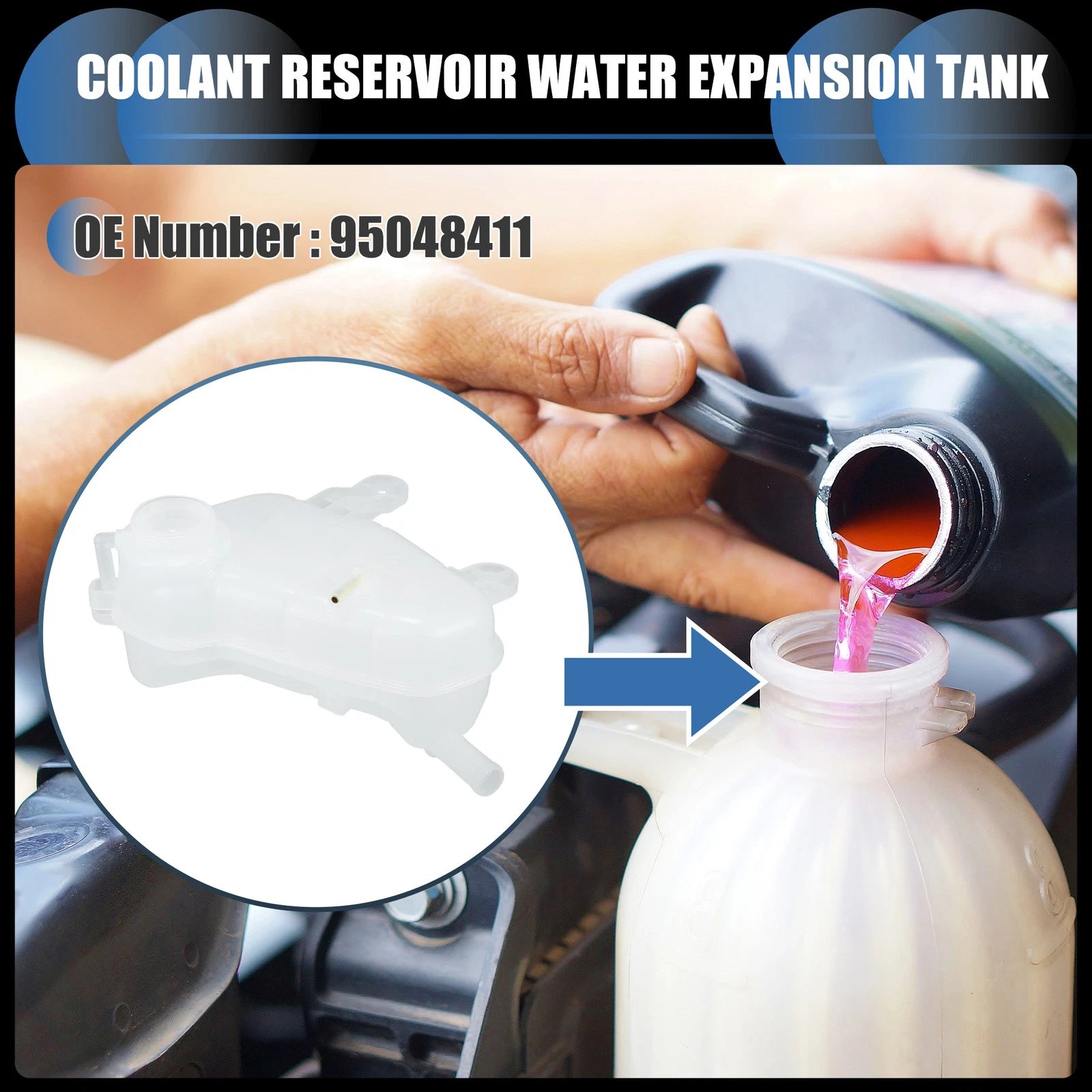 Coolant Expansion Recovery Overflow Tank Replacement for Chevrolet Sonic (2012–2019)