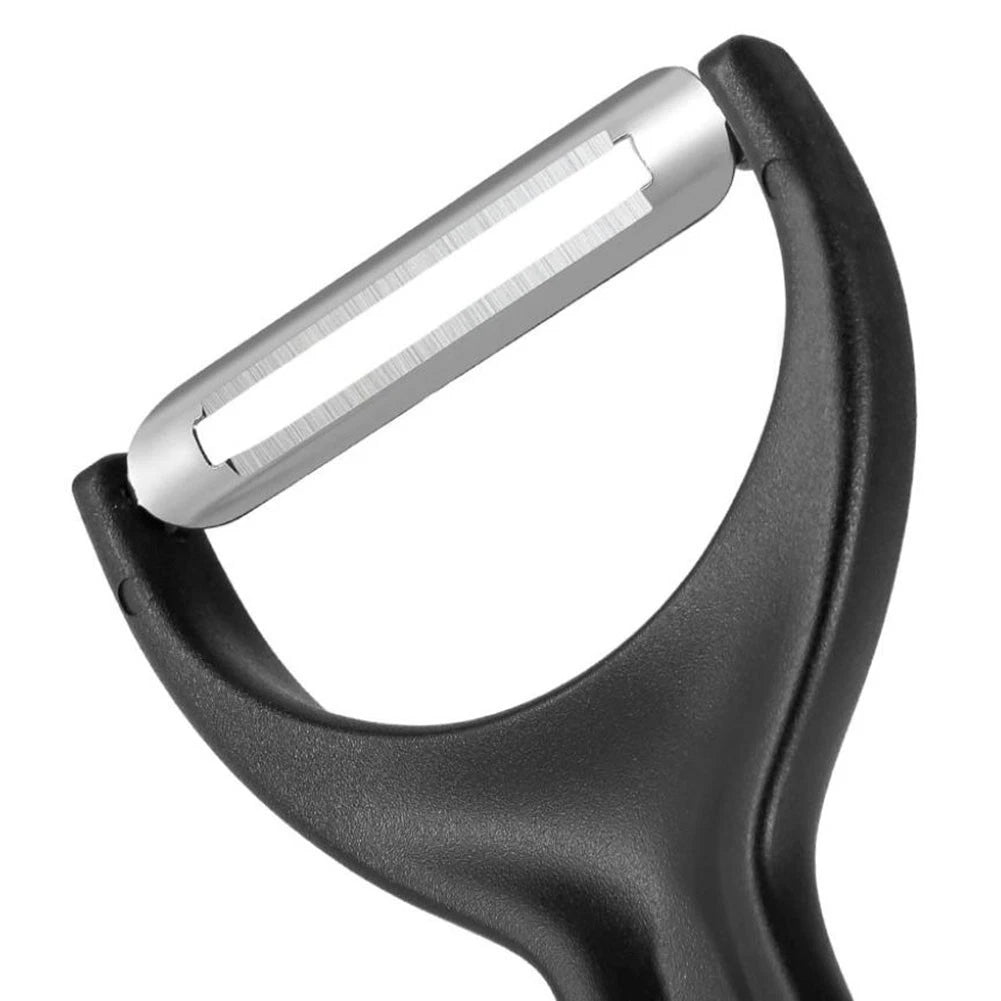 2X Black Swivel Vegetable Peeler and Y Shaped Peeler - Dishwasher Safe