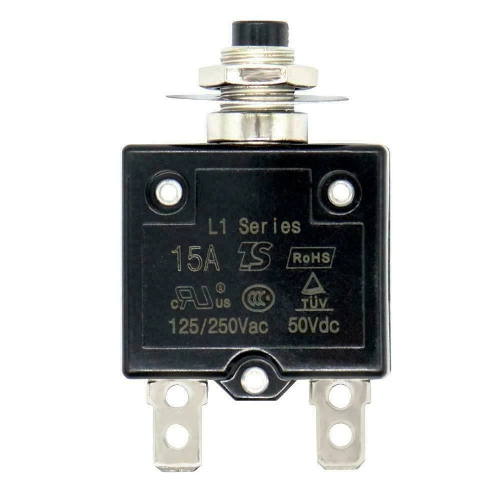20 Amp Push Button Thermal Cutout Resettable Breaker for Philmore/Zing Ear