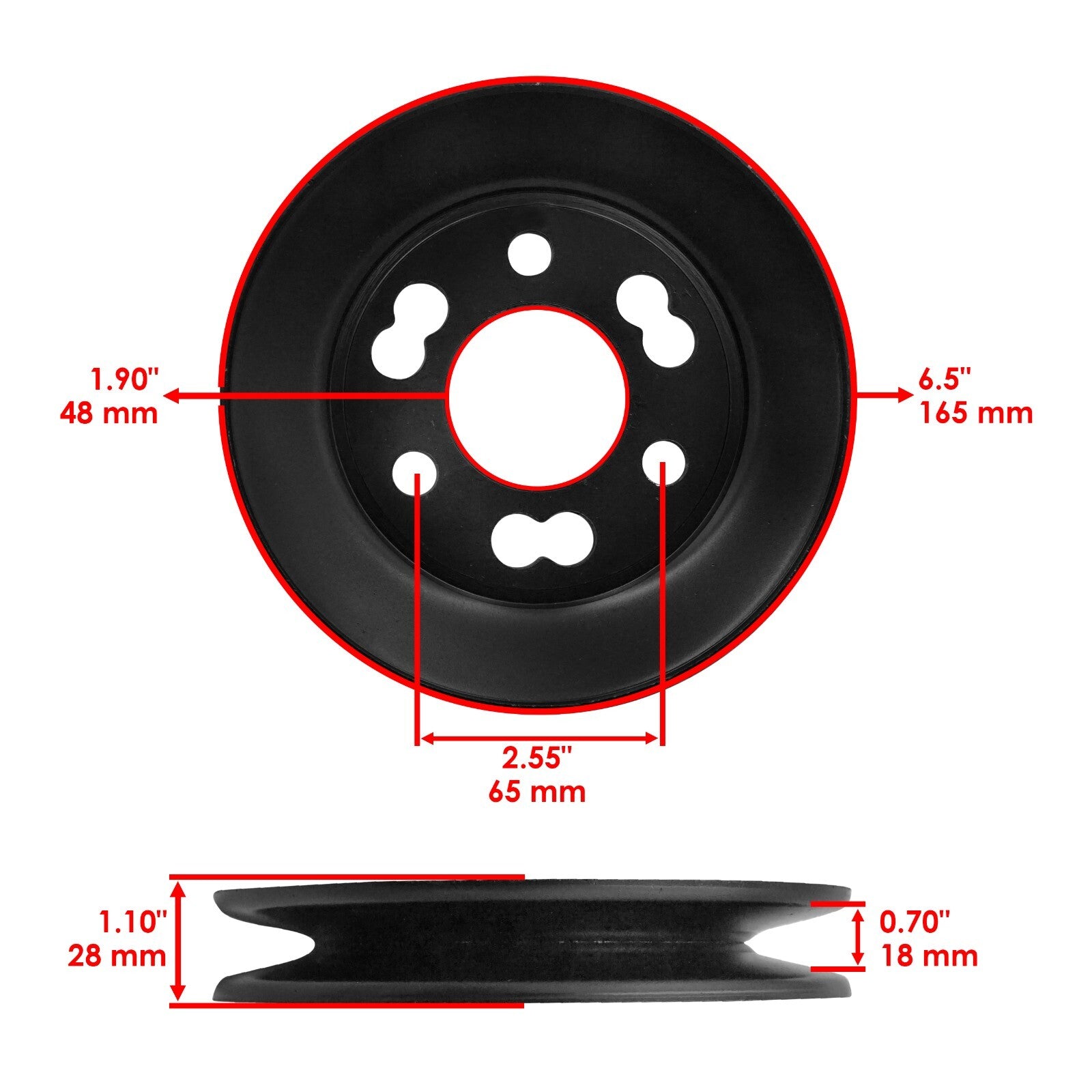 Deck Spindle Pulley Replacement for Toro Z400 Z500 Z Master (2006–2019)