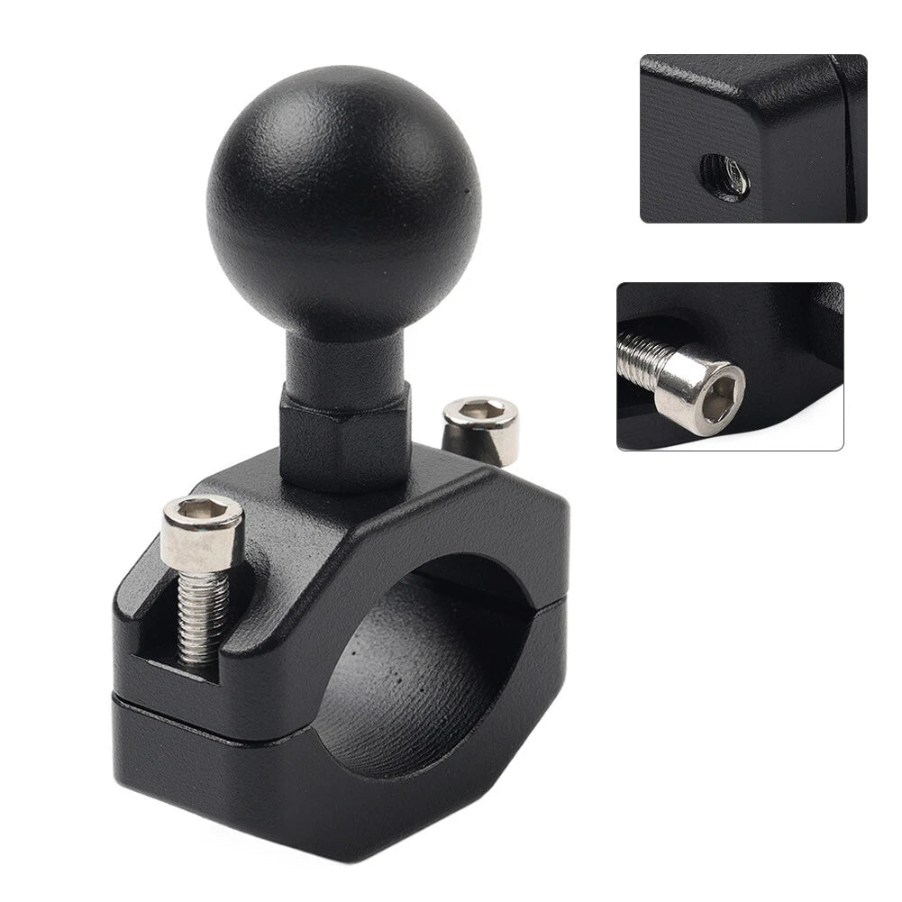 Motorcycle Handlebar Ball Head Base GPS Phone Holder Bracket Clamp Stand