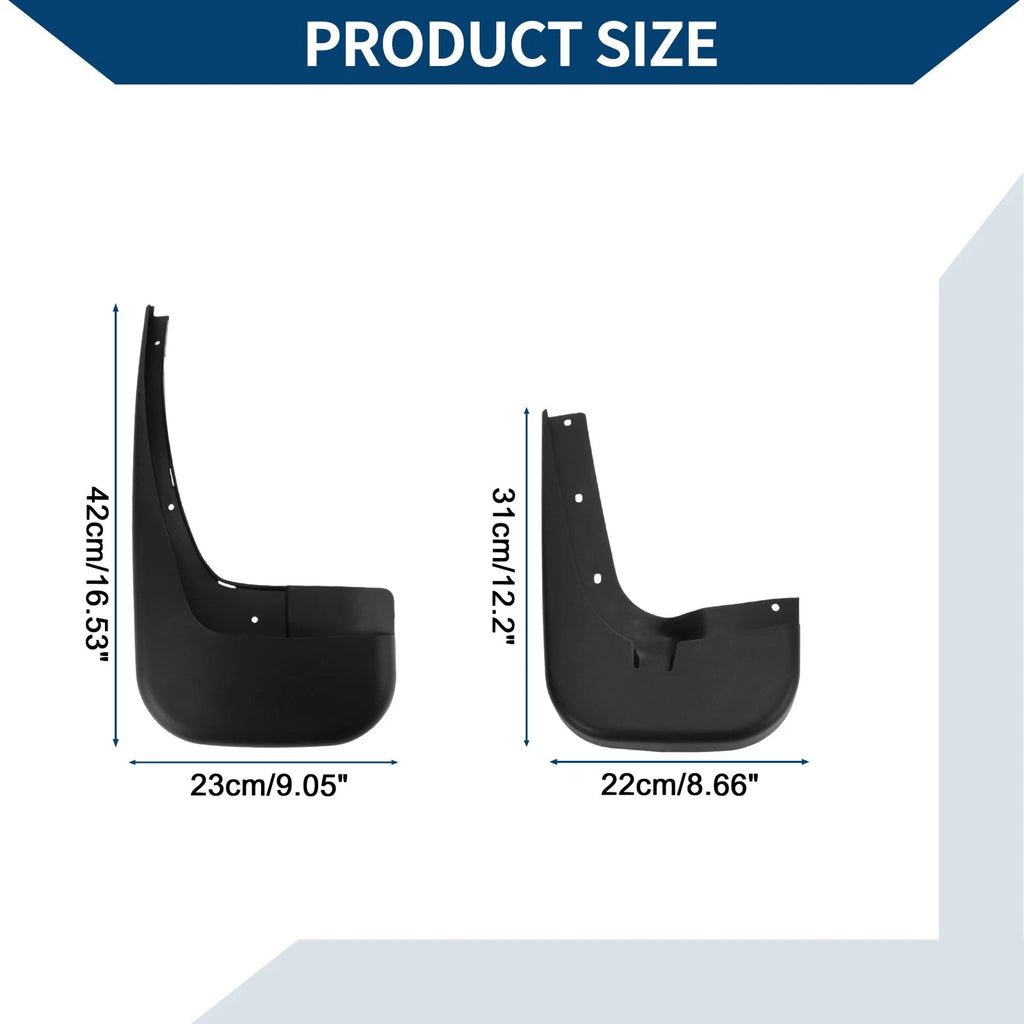 Mud Flaps Splash Guards 1 Set Mud Guards for Mercedes-Benz Viano Vito (2012–2015)