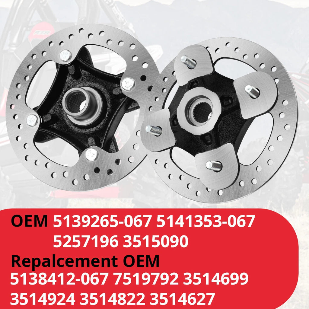 2X Wheel Hubs Rotor Bearing Studs for Polaris RZR XP 1000 (2014–2023)