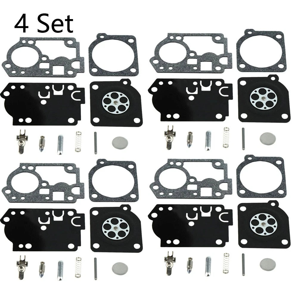 Set of 4 Carburetor Repair Kits for ZAMA RB-156 C1U-W43 C1U-W45 Poulan BVM210VS