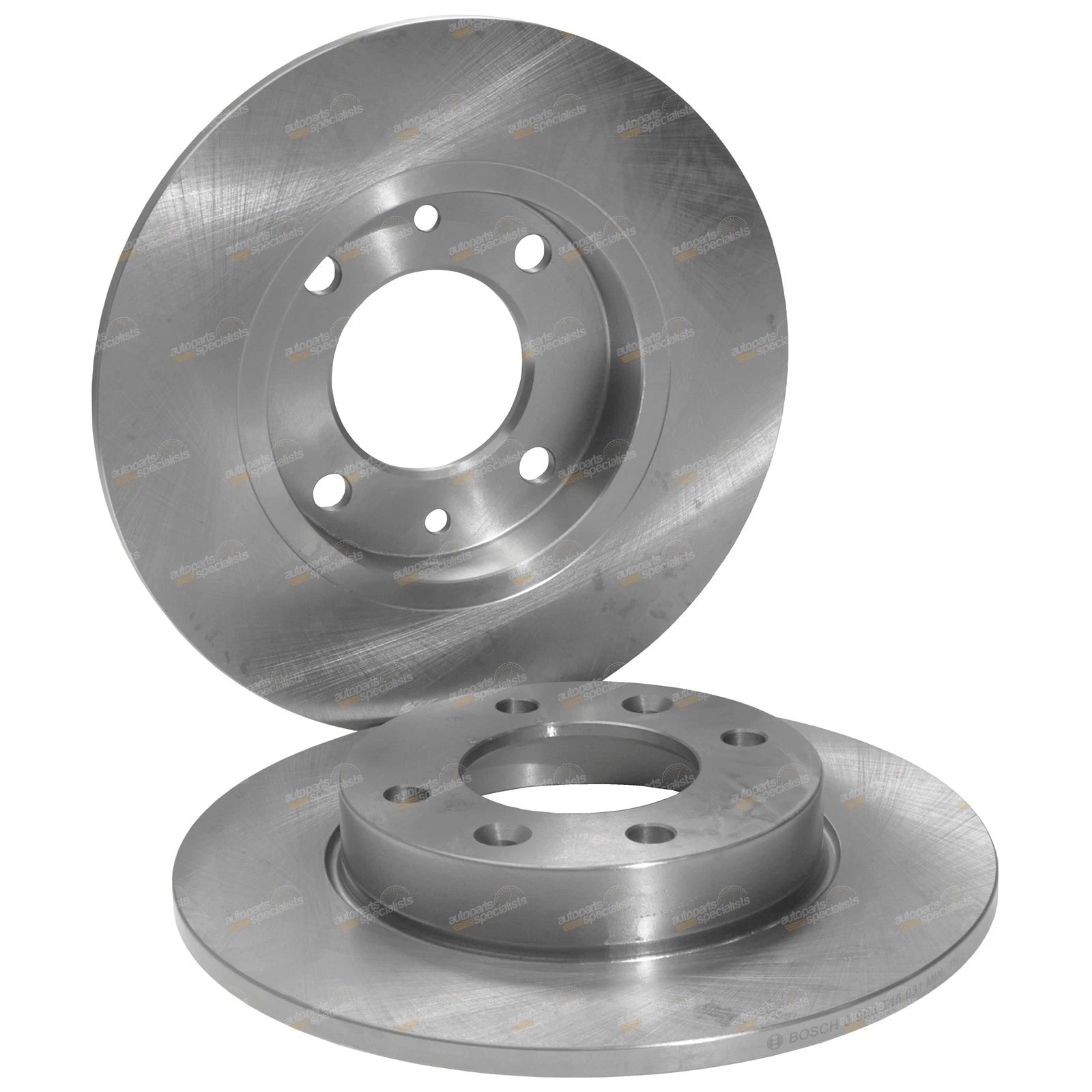 2 Rear Disc Brake Rotors for Citroen C2 (2004–2008)
