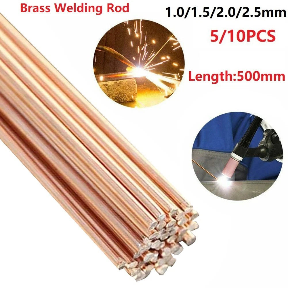 Set of 5 Copper Welding Rods 500mm for Copper Pipe