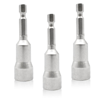3pcs 1/4" Shank Magnetic Hex Socket Driver Adapter Tool Bits