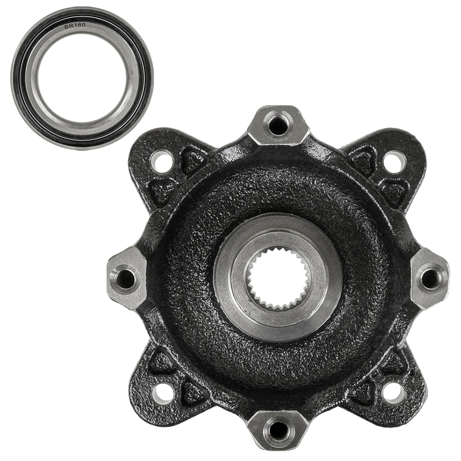 Front Wheel Hub and Ball Bearing Replacement for Polaris Ranger 800 (2012–2017)
