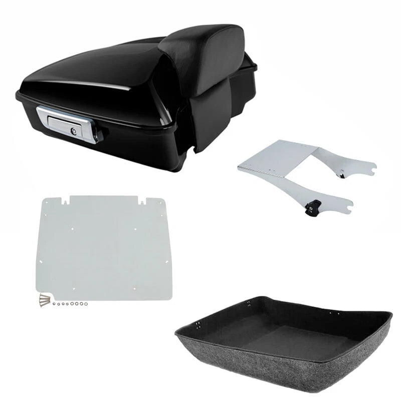 Chopped Trunk Mount Rack Base Plate for Harley Touring (1997–2008)
