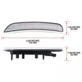 Clear Lens Amber LED Front Bumper Side Marker Lights for Dodge Durango (2021–2025)