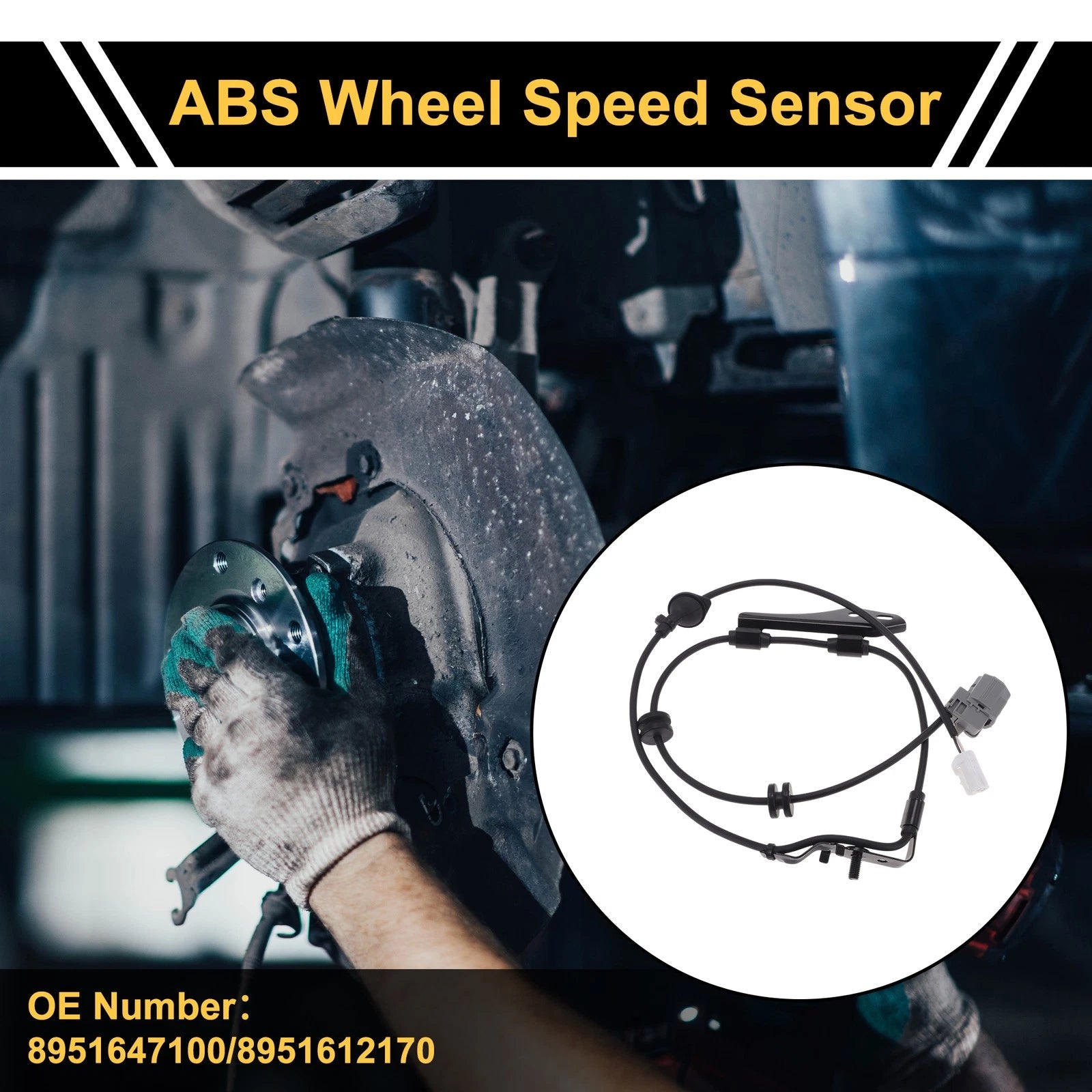 ABS Wheel Speed Sensor Left Rear for Toyota Prius (2012–2015) Replacement