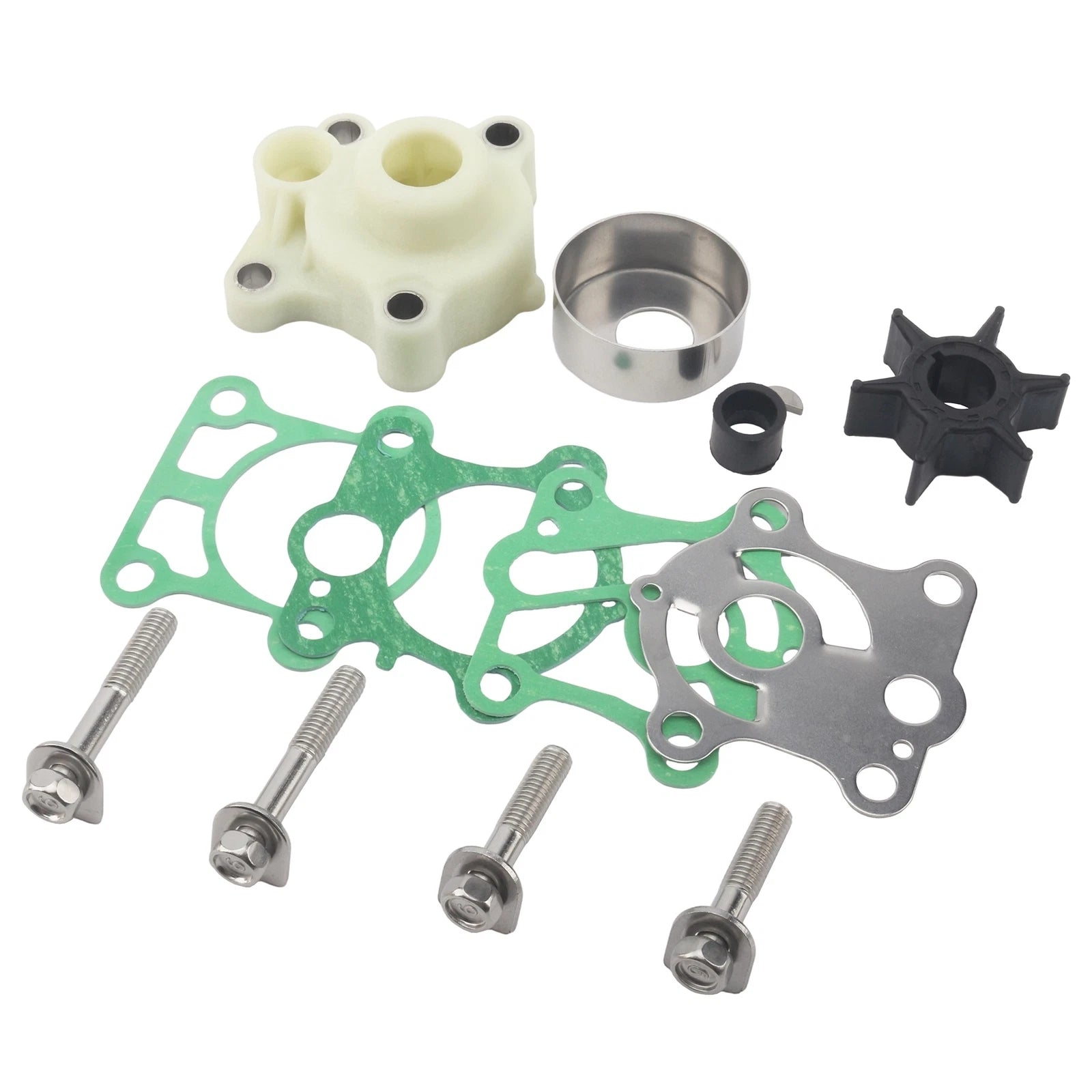 Water Pump Repair Kit for Yamaha 2 Stroke 25 30 HP Outboard Motor (1990–2023)