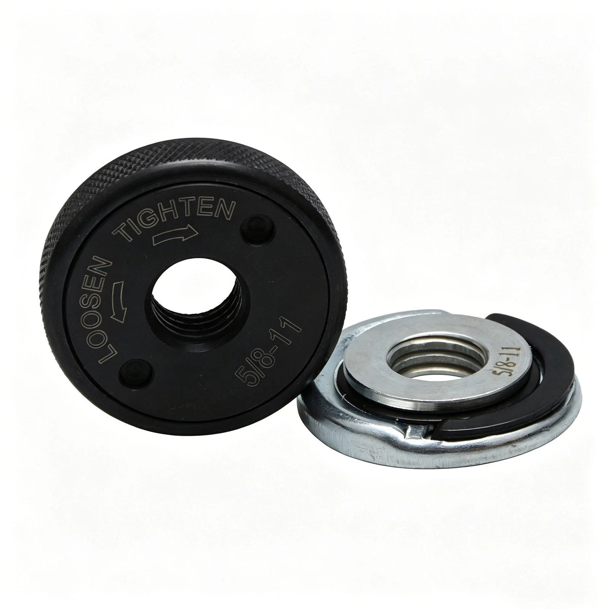 Flange Nut Kit for Angle Grinder (5/8"-11) - D-Ring & Knurled