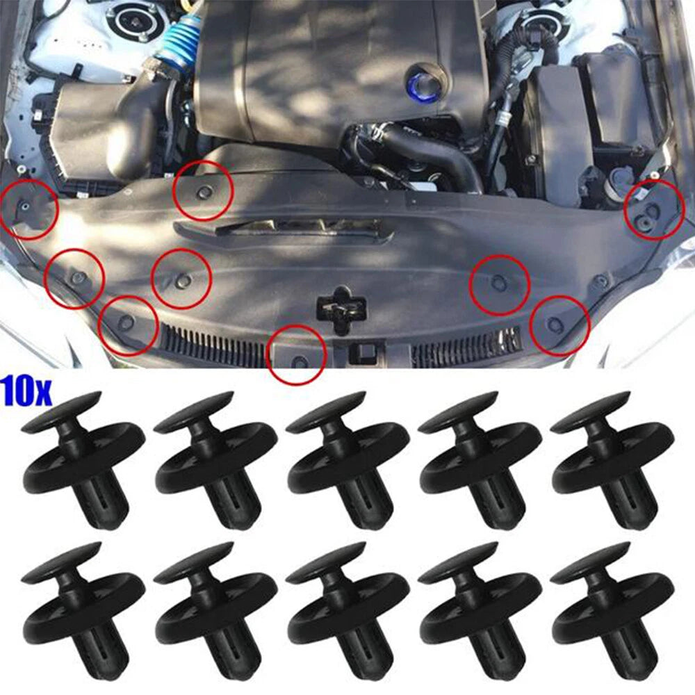 10Pcs Engine Under Cover Clips Retainer for Toyota Lexus (2000–2023)