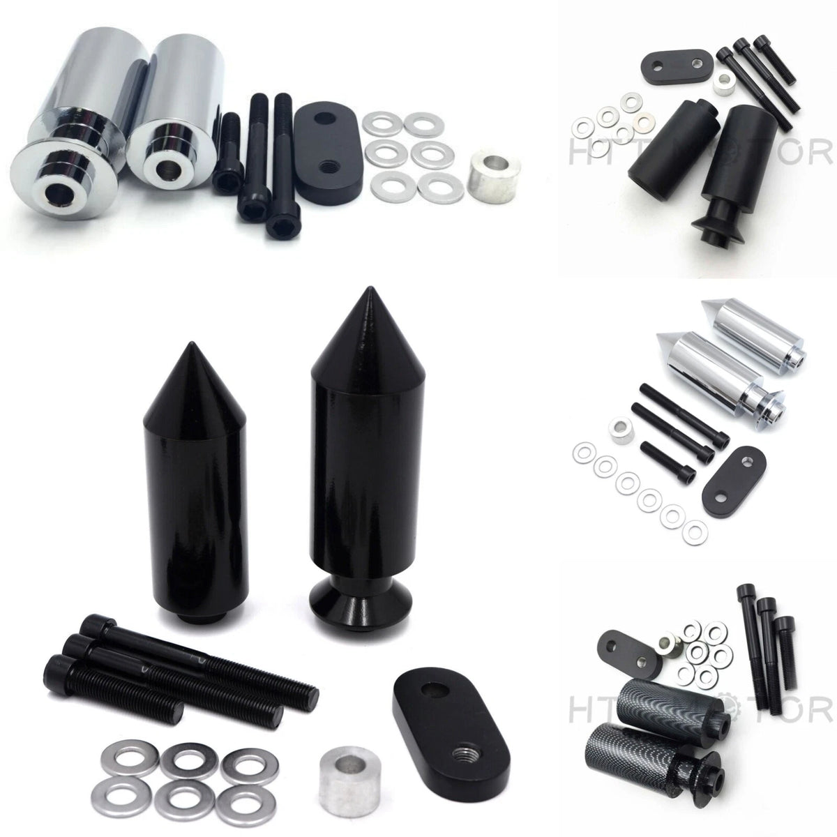Frame Sliders No Cut for Yamaha YZF R6 (2006–2007) - Crash Protectors Pair