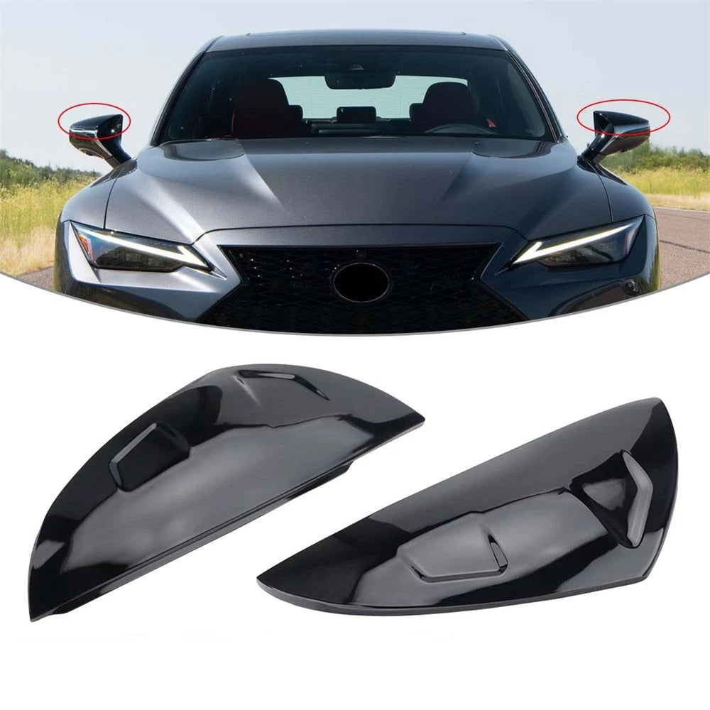 Glossy Black Replacement Mirror Cover Cap for Lexus ES LS LC RC UX (2017–2024)