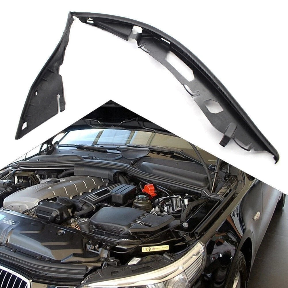 Upper Left Headlight Gasket for BMW 5 Series E60 (2006–2010) Black