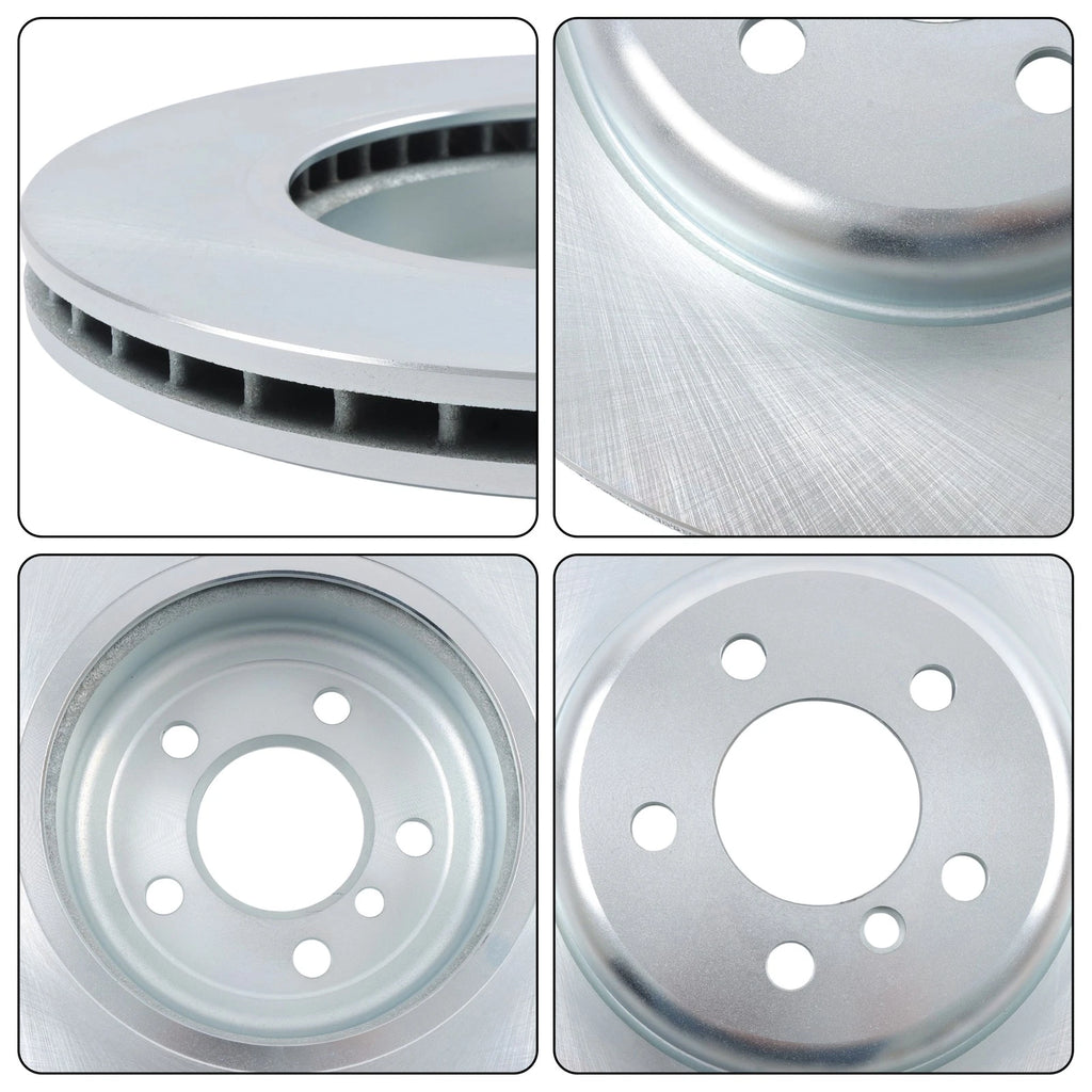 Front Disc Rotor & Ceramic Brake Pads for BMW ActiveHybrid 5 (2012–2016)