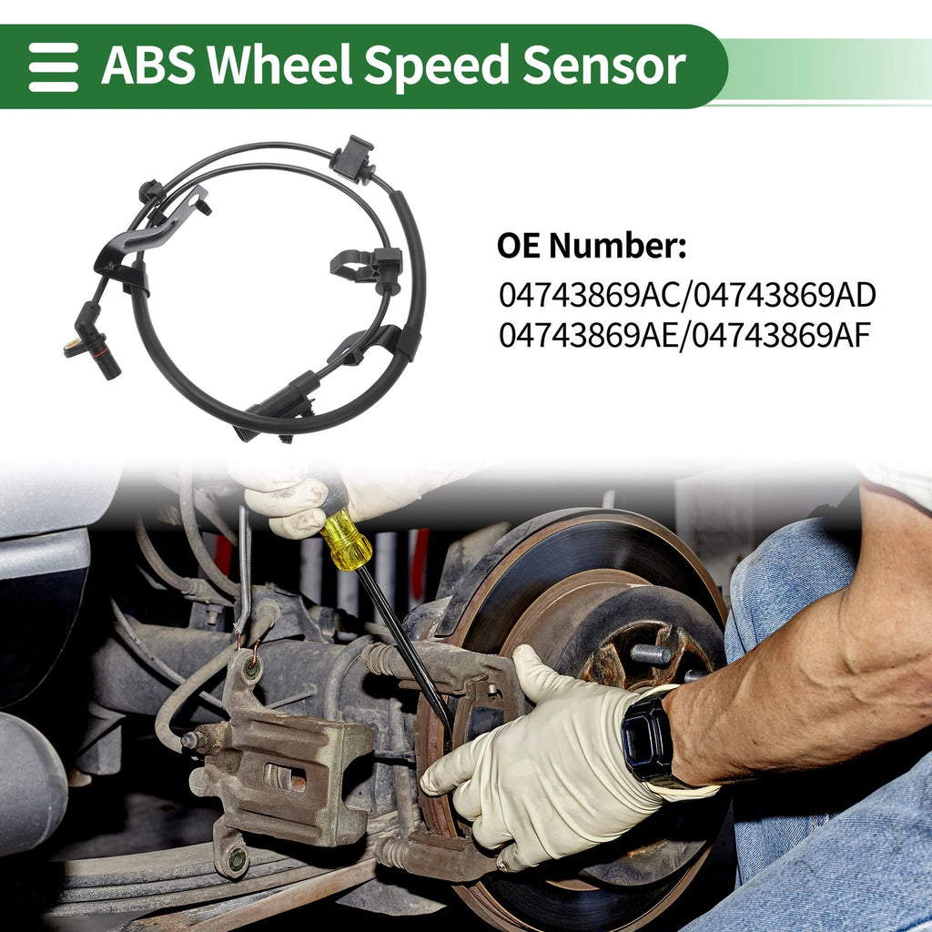 ABS Wheel Speed Sensor Left Rear Replacement for Dodge Journey (2009–2019)