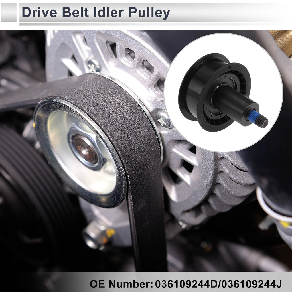 Drive Belt Idler Pulley Replacement for Audi A4 (1997–2002) Rubber Wheel