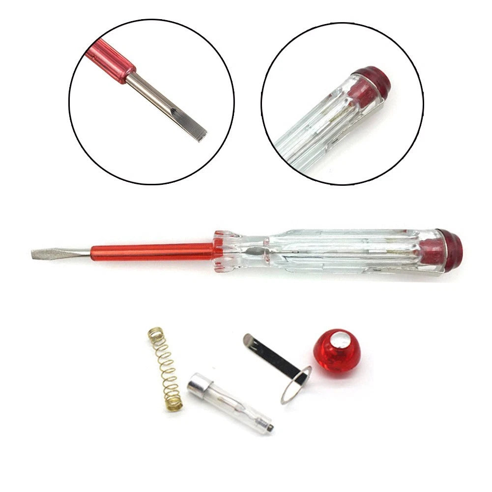 Electrical Tester Screwdriver Fine Workmanship Voltage Tester Pen 100V-500V