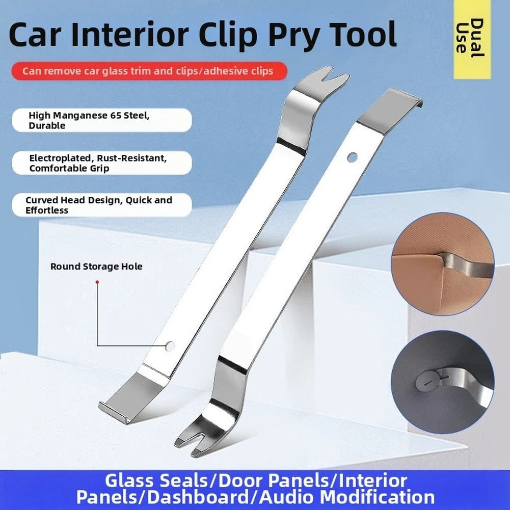 Car Audio Panel Removal Tool for Universal Use (Steel Pry Bar)