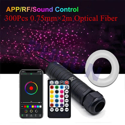 2M Fiber Optic RGB LED Star Light for Car Ceiling (12V)