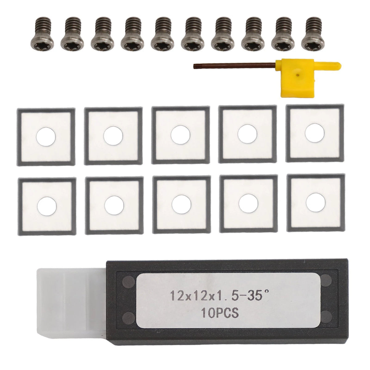 High Performance Square Inserts 12x1.5mm for Woodworking
