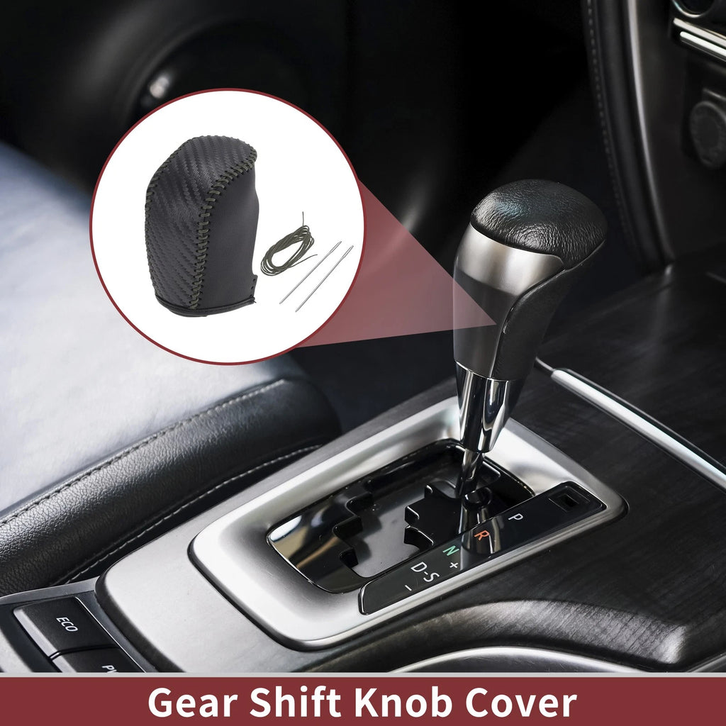Gear Shift Knob Cover Replacement for Hyundai Sonata (2011–2014) Black Gray