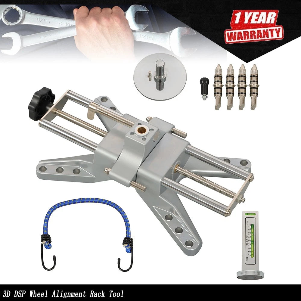 3D DSP Wheel Alignment Rack Tool Clamp with Adapter for Magnetic Gauges