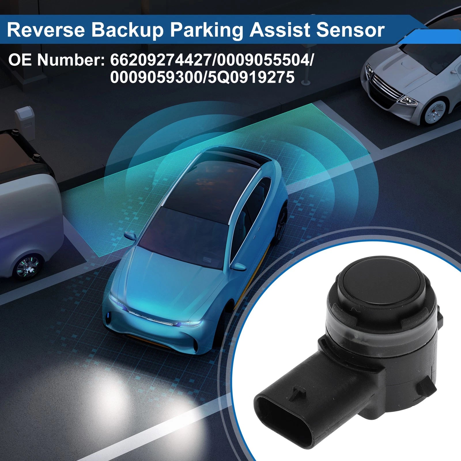 Reverse Backup Parking Sensor Replacement for Audi A3 (2013–2016) Black