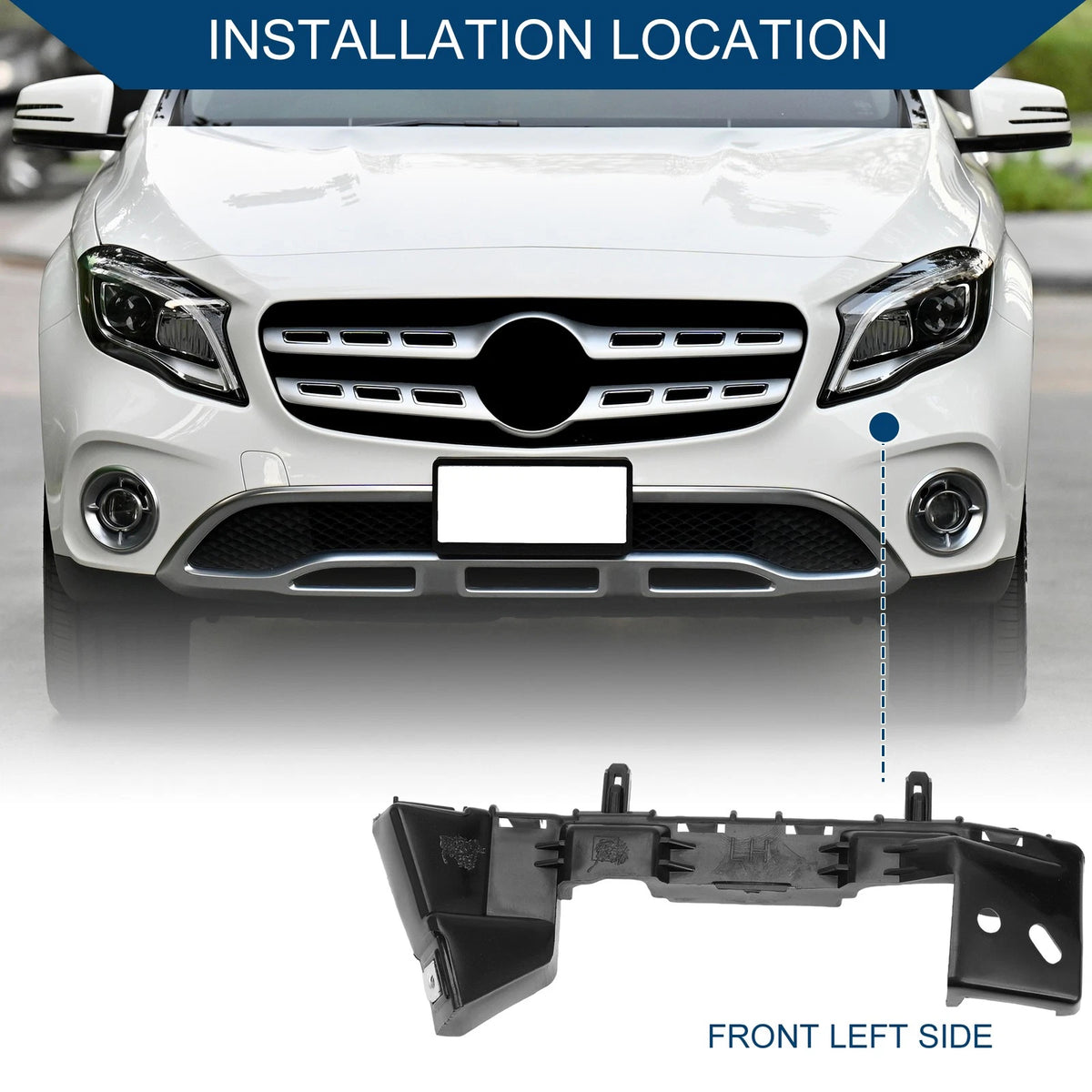 Left Front Bumper Support Bracket for Chevrolet Cruze Sedan (2011–2015)