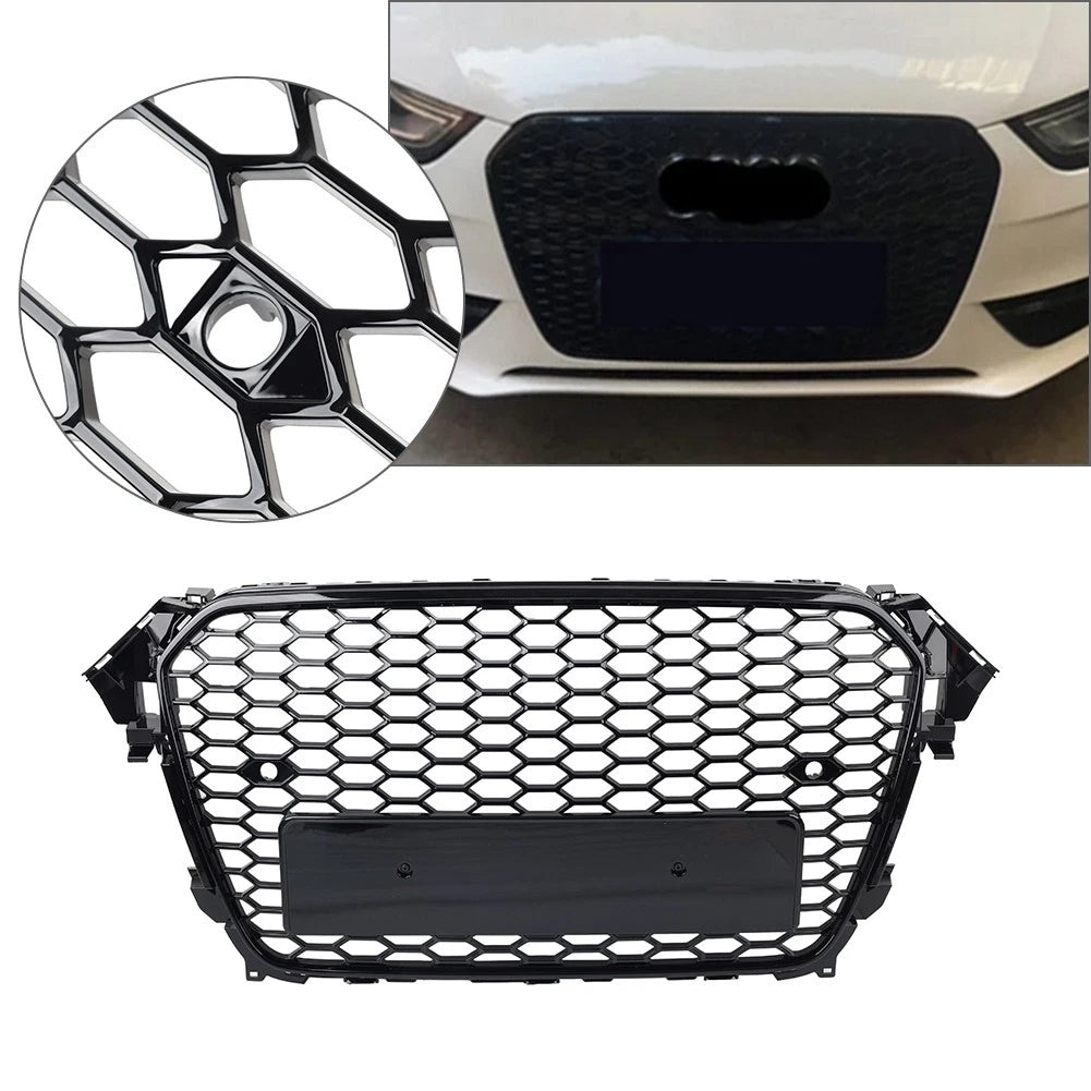 Front Bumper Radiator Mesh Grille For Audi A4 S4 B8.5 Facelift Models 2013-2016
