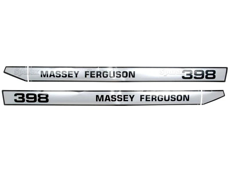 Bonnet Decal Set for Massey Ferguson 398